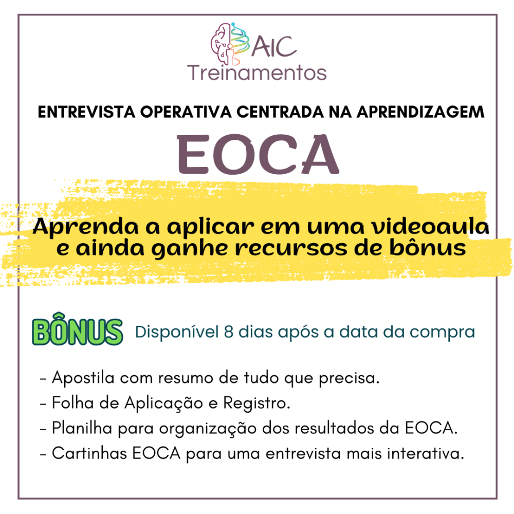 EOCA - Entrevista Operativa Centrada na Aprendizagem